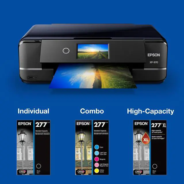 Alt view image 5 of 6 - 277 Claria Photo HD Ink Standard Capacity 5 Color Cartridge Combo Pack (T277920-S) Works with Expression XP-850, 860, 950, 960, 970