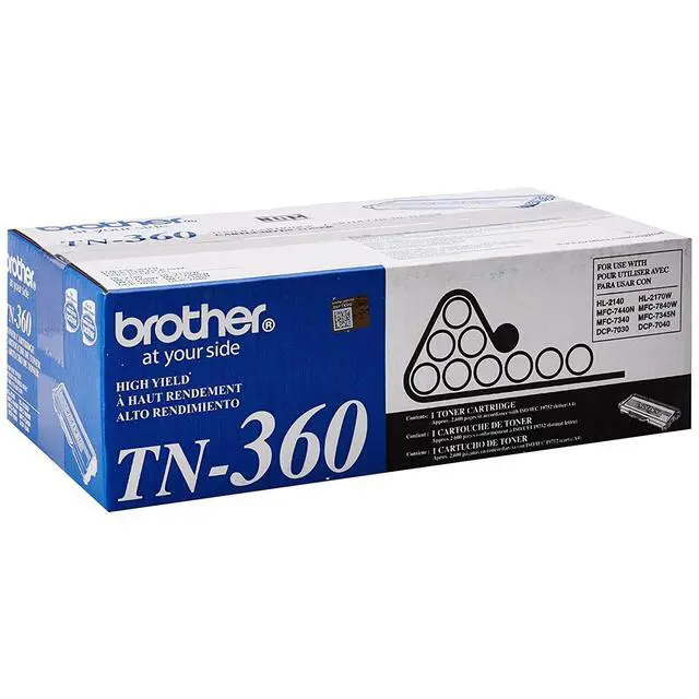 Alt view image 2 of 6 - Genuine High Yield Toner Cartridge, Black Toner, Page Yield Up to 2,600 Pages, TN360