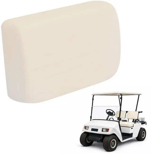 Main image of Front Seat Backrest Pad Compatible with 1973-1994 EZGO Marathon Seat Back White