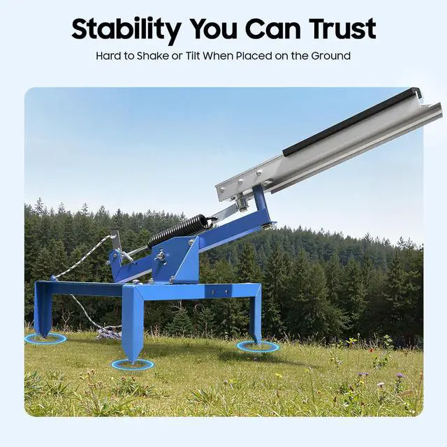 Alt view image 7 of 7 - Manual Clay Pigeon Thrower, Adjustable Clay Target Thrower with Foot Holder, Portable Skeet Launcher Machine, 5-35° 164-230ft Throwing Distance, for Outdoor Shooting Practice and Target Training