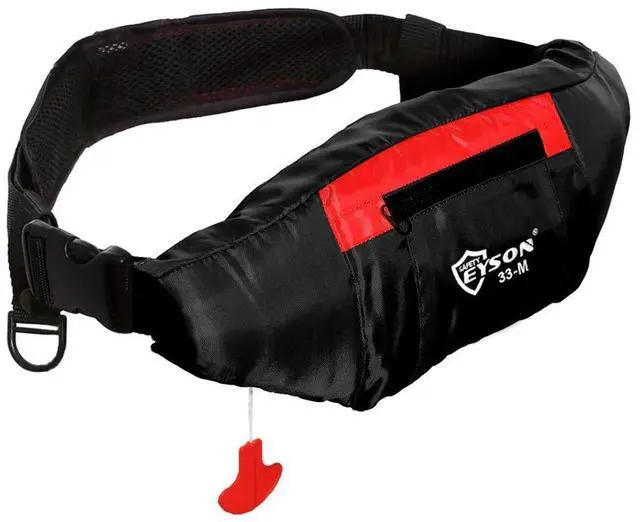 Main image of Inflatable Life Jacket Triangle Waist Bag Manual