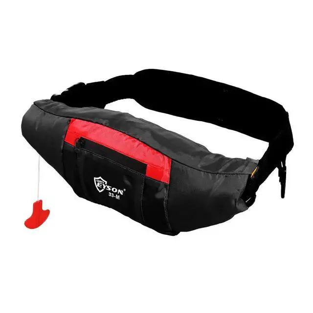 Alt view image 2 of 6 - Inflatable Life Jacket Triangle Waist Bag Manual