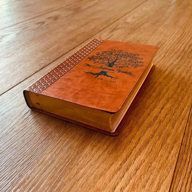 Alt view image 2 of 7 - Personalized KJV Family Bible, Custom KJV Family Tree Study Bible, Wedding Gifts, Christian Gifts