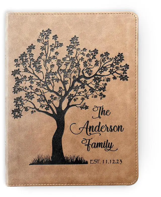 Main image of Personalized Family Bible, Custom Engraved KJV Wide-Margin Family Bible for Wedding, Christian Gifts for Wedding