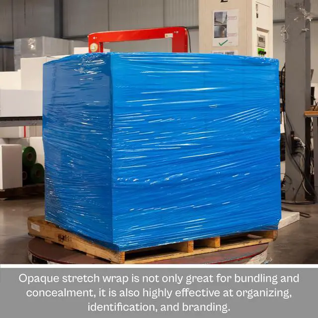 Alt view image 7 of 7 - PSBM Dark Blue Plastic Stretch Film/Wrap 15 Inch x 1500 Ft 63 GA 4 Rolls | Stretch Wrap, Heavy Duty Plastic Film, Industrial Strength Shrink Packaging for Moving, Packing, Shipping, Warehouse Storage