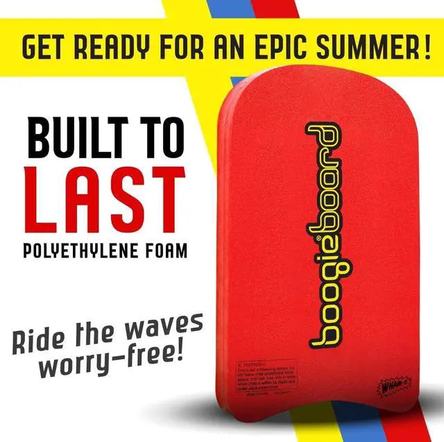 Alt view image 6 of 6 - BoogieBoard Sport Trainer 19" Bodyboard Kickboard TC8 Deck PE Core Crescent Tail Beginners Pool Beach