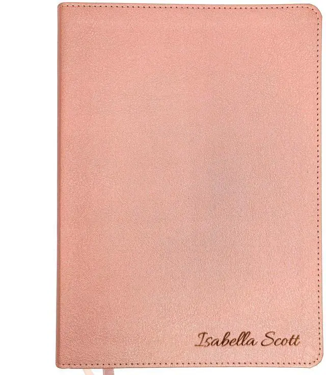 Main image of Personalized CSB Journaling Bible | Rose Gold | Custom Engraved Name | Christian Gift for Women