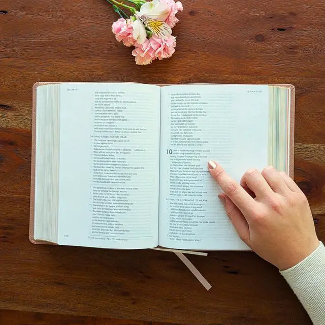 Alt view image 4 of 7 - Personalized CSB Journaling Bible | Rose Gold | Custom Engraved Name | Christian Gift for Women