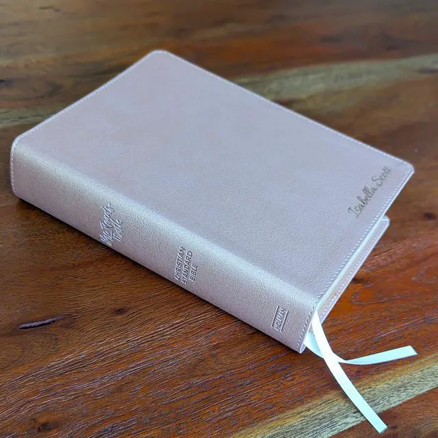 Alt view image 7 of 7 - Personalized CSB Journaling Bible | Rose Gold | Custom Engraved Name | Christian Gift for Women