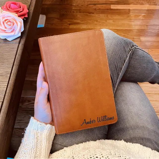 Alt view image 2 of 7 - Personalized ESV/RVR Bilingual Bible, Custom Engraved Name, English/Spanish Bible. Christian Gifts, Baptism Gifts