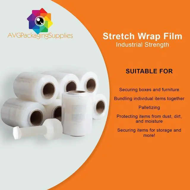 Alt view image 2 of 4 - 3" X 1000' Bundling Stretch Wrap Film - 80 Gauge (18 Rolls) - SF-82 - SF038010