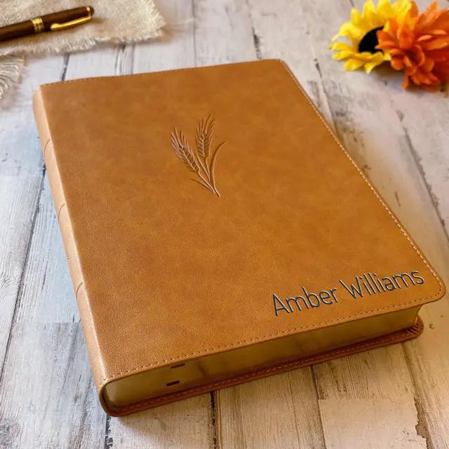 Alt view image 4 of 7 - Personalized KJV Bible with Name Engraved, KJV Notetaking Large Print, Custom Name Engraved, King James Version, Christian Gifts