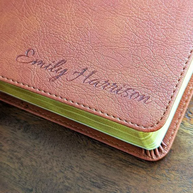 Alt view image 3 of 7 - Personalized NASB Large Print Bible | Custom Engraved Name | New American Standard 2020 | Personal Size Reference Bible | Christian Gift
