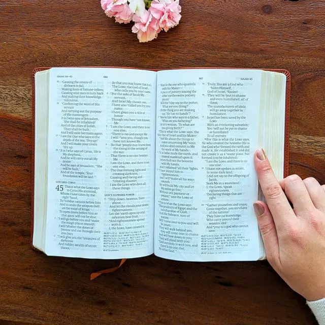 Alt view image 4 of 7 - Personalized NASB Large Print Bible | Custom Engraved Name | New American Standard 2020 | Personal Size Reference Bible | Christian Gift