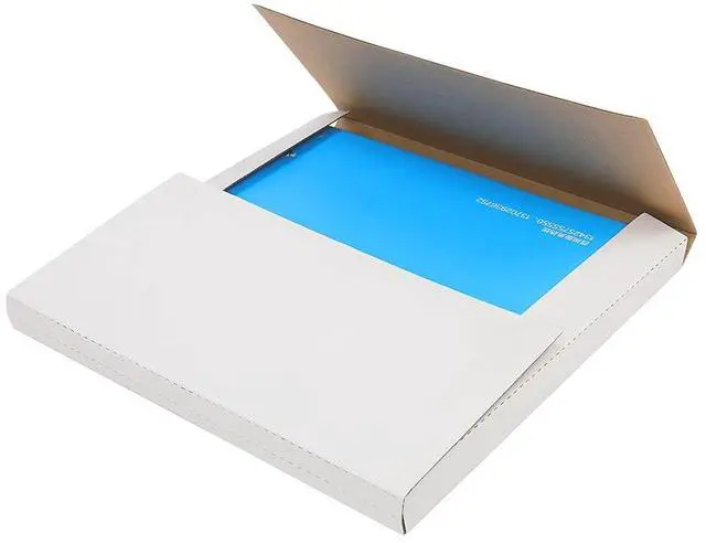 Main image of 100PCS White LP Shipping Mailer Boxes | 12.5in*12.5in*1/2in & 1in Album Paper Box, Perforated for Easy-Fold Record Album Mailer, Shipping Boxes for Vinyl Record