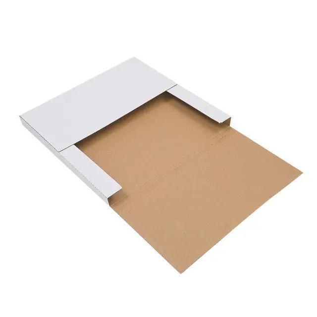 Alt view image 6 of 7 - 100PCS White LP Shipping Mailer Boxes | 12.5in*12.5in*1/2in & 1in Album Paper Box, Perforated for Easy-Fold Record Album Mailer, Shipping Boxes for Vinyl Record