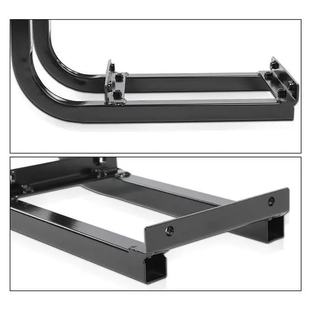 Alt view image 2 of 7 - Black Universal Safety Grab Bar | Fit for EZGO, Club Car, and Yamaha Golf Cart Rear Seat Stainless Steel