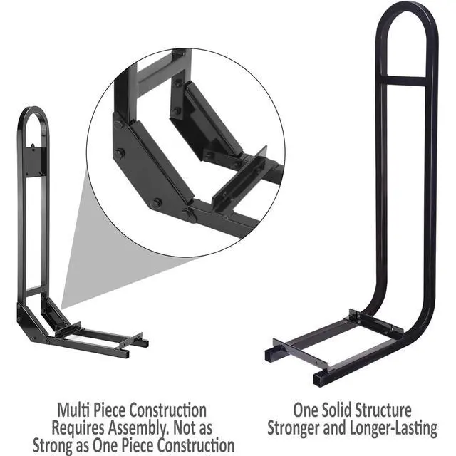 Alt view image 4 of 4 - Huskey Golf Cart Rear Seat Safety Grab Bar U-Shaped Hand Rail for Club CAR DS/Precedent Models, One Solid Piece with Mounting Hardware