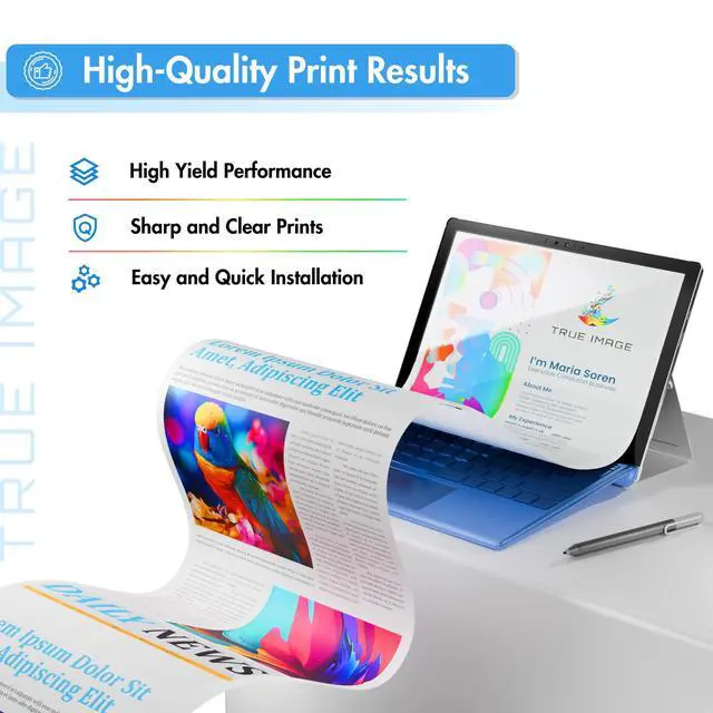Alt view image 4 of 7 - 046 Toner Cartridge Set 046H MF733cdw for Canon 046 CRG-046 4 Pack | Compatible for Canon Color ImageCLASS MF733Cdw MF731Cdw LBP654Cdw MF735Cdw MF733 MF731 MF730C LBP650C Printer Ink (K/C/M/Y)