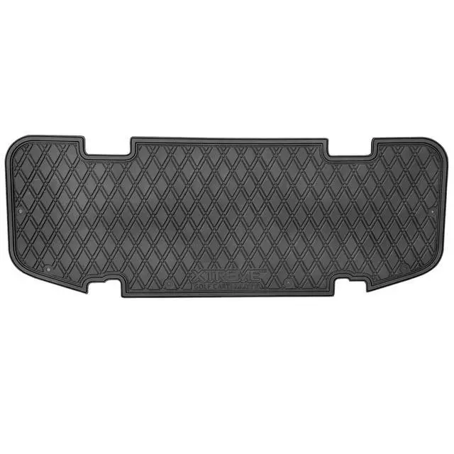Alt view image 5 of 7 - Rubber Rear Step Floor Mat for Golf Cart Rear Seat Kit Step-All Black | Fits DoubleTake Max5 & Max6 Rear Seat Kits, Double Diamond Mat, 38" x 14.9"