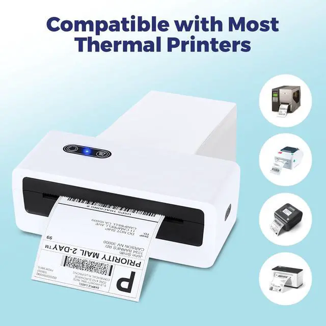 Alt view image 5 of 7 - 1200 Pcs 10x13" Poly Mailers with 4x6" Thermal Labels, Waterproof Mailing Envelopes & Stickers for Clothing, Strong Adhesive Poly Shipping Postage Bags for Business (White A Box)