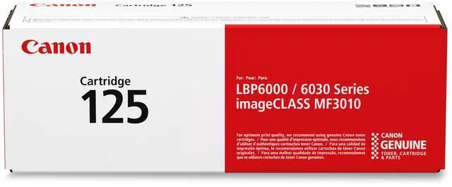 Main image of Genuine 125 Black Toner Cartridge Compatible with MF3010, MF3010 VP, LBP6000, LBP6030w