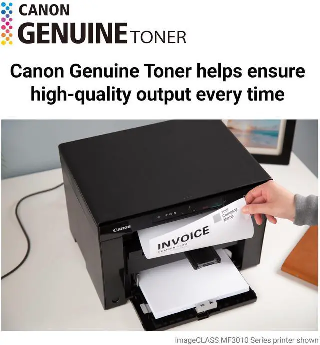 Alt view image 2 of 6 - Genuine 125 Black Toner Cartridge Compatible with MF3010, MF3010 VP, LBP6000, LBP6030w