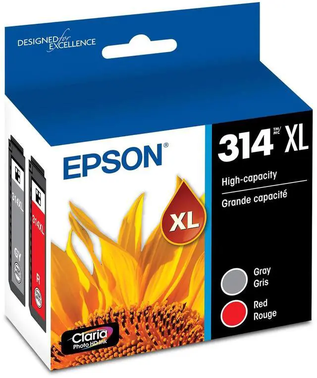 Main image of 314 Claria Photo HD Ink High Capacity (T314XL922-S) Works with Expression XP-15000 Gray/red