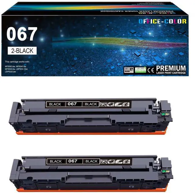 Main image of 067 Black Toner Cartridge Replacement for Canon 067 067H CRG-067 to use with Canon Color ImageCLASS LBP632Cdw MF656CDW MF650c MF652Cw MF654CDW MF653Cdw MF651CW LBP631CW LBP633CDW Printer ink (2 Pack)