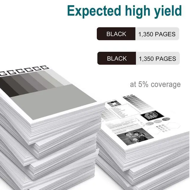 Alt view image 3 of 6 - 067 Black Toner Cartridge Replacement for Canon 067 067H CRG-067 to use with Canon Color ImageCLASS LBP632Cdw MF656CDW MF650c MF652Cw MF654CDW MF653Cdw MF651CW LBP631CW LBP633CDW Printer ink (2 Pack)
