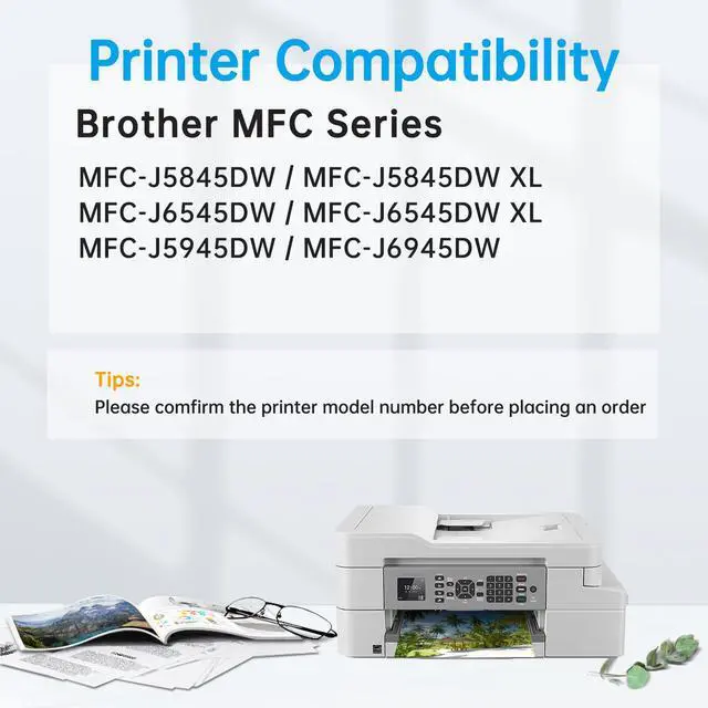 Alt view image 2 of 7 - LC3039 BK/C/M/Y XXL Ink Cartridges, Extra High Yield Compatible for Brother LC3037 LC3039XXL Work for MFC-J5945DW MFC-J5845DW MFC-J6545DW MFC-J6945DW Printer 4-Pack