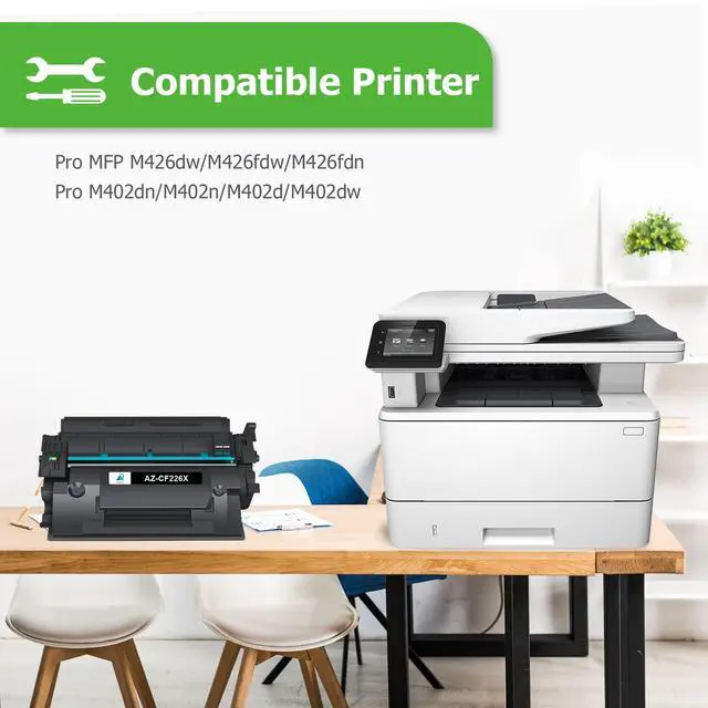 Alt view image 3 of 7 - 26X CF226X Toner Cartridge for HP Printer 26A CF226A M402n MFP M426fdw | Compatible for HP 26X CF226X for HP LaserJet Pro M402n M402dw M402dn Pro MFP M426fdw M426fdn M426dw Printer (Black 4-Pack)