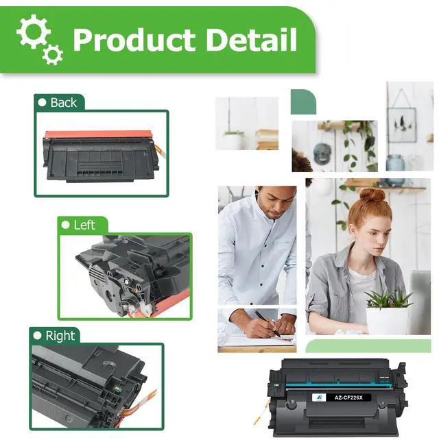 Alt view image 5 of 7 - 26X CF226X Toner Cartridge for HP Printer 26A CF226A M402n MFP M426fdw | Compatible for HP 26X CF226X for HP LaserJet Pro M402n M402dw M402dn Pro MFP M426fdw M426fdn M426dw Printer (Black 4-Pack)