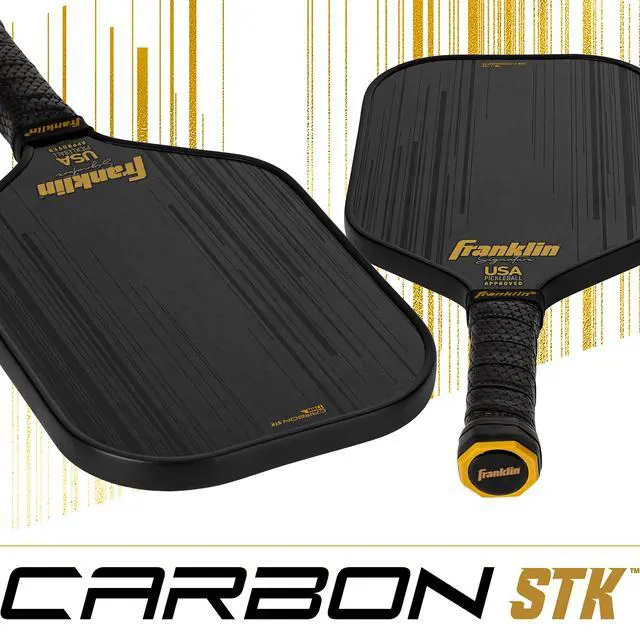 Alt view image 3 of 7 - Pro Pickleball Paddles-Signature Series STK Carbon Fiber-Pickleball USAPA Approved-Polypropylene Core