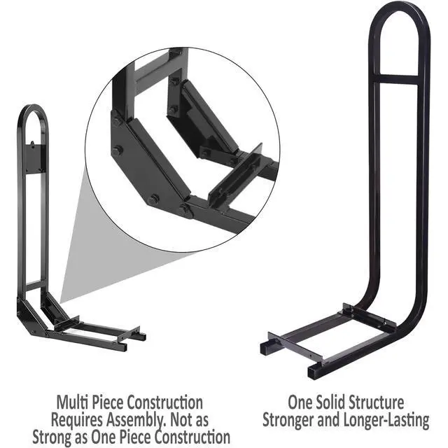 Alt view image 3 of 4 - Huskey Golf Cart Rear Seat Safety Grab Bar U-Shaped Hand Rail for EZGO TXT/RXV Models, One Solid Piece with Mounting Hardware