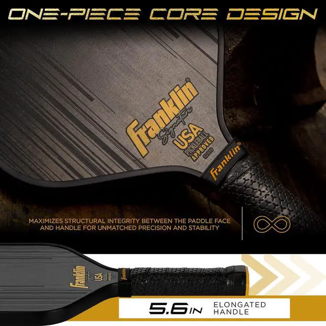 Alt view image 7 of 7 - Pro Pickleball Paddles-Signature Series STK Carbon Fiber-Pickleball USAPA Approved-Polypropylene Core