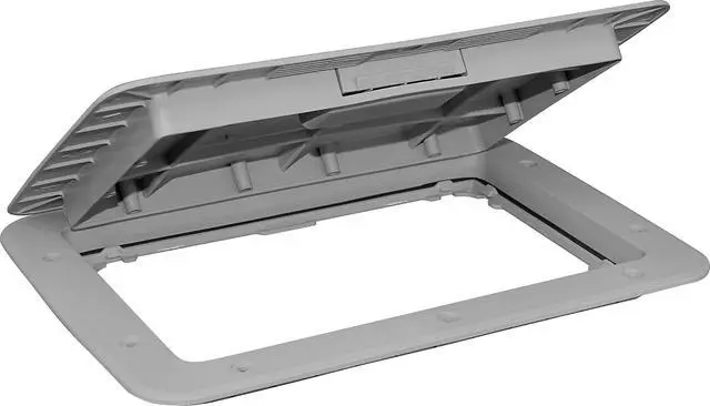Alt view image 3 of 7 - 11 x 15 Access Slam Boat Hatch Storage Lid Dark Gray