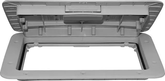 Alt view image 5 of 7 - 11 x 15 Access Slam Boat Hatch Storage Lid Dark Gray