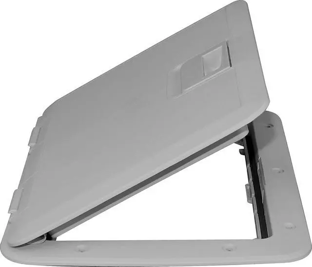 Alt view image 4 of 7 - 11 x 15 Access Slam Boat Hatch Storage Lid Dark Gray