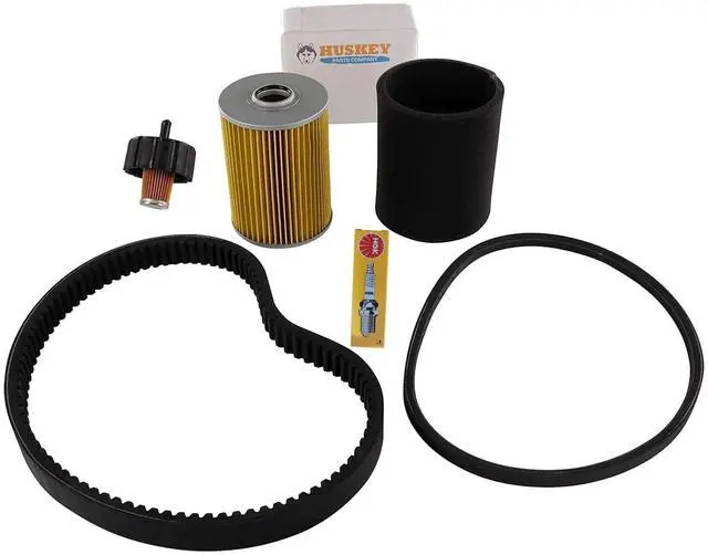 Main image of Huskey Tune Up Kit Clutch Drive & Starter Generator Belts Compatible with Yamaha G2,G9,G11 Gas Golf Carts, NGK Spark Plug