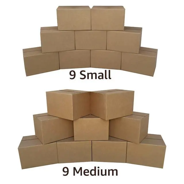 Alt view image 4 of 6 - Basic Moving Boxes Kit #1, 1 to 2 Bedroom Kit, 18 Boxes | Small Spaces Moving Kit, Bubble Roll, Tape, Packing Paper, Packaging & Storage Boxes