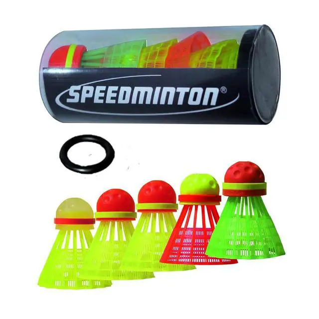Alt view image 4 of 6 - Junior Set - Original Speed Badminton/crossminton Children's Set Includes 2 Kids Rackets, 2 Fun Speeder and Bag