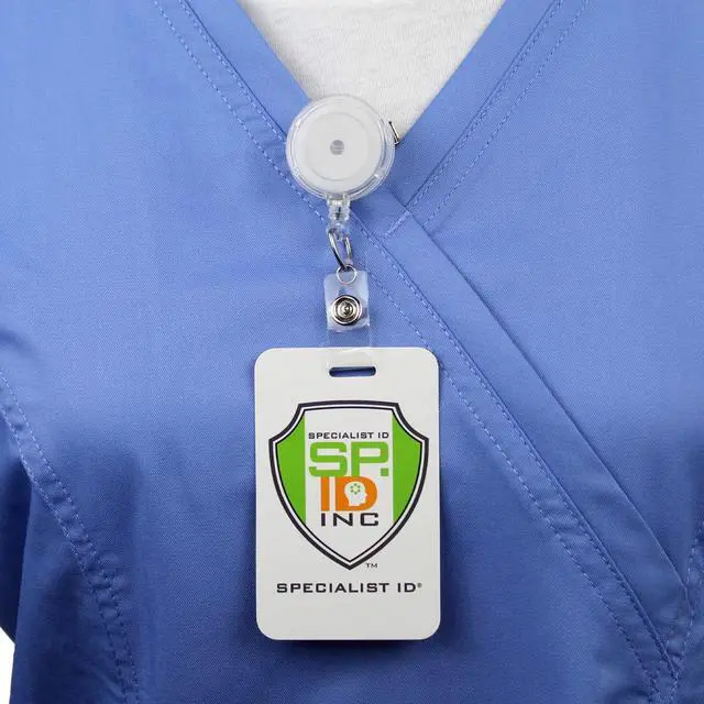 Alt view image 6 of 7 - Bulk 100 Pack - Premium Clear Retractable Badge Reels with Alligator Swivel Clip on Back by (Translucent Clear)
