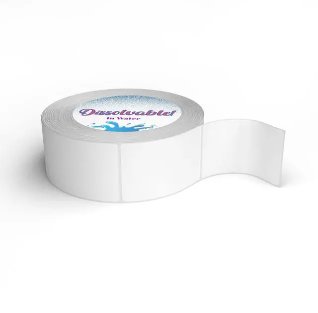 Main image of Blank White 1 X 2 Dissolvable Food Labels - Washes Off Qucikly No Residue - for Food Prepe and Rotation, Canning and More! Made in The USA (24 Pack)