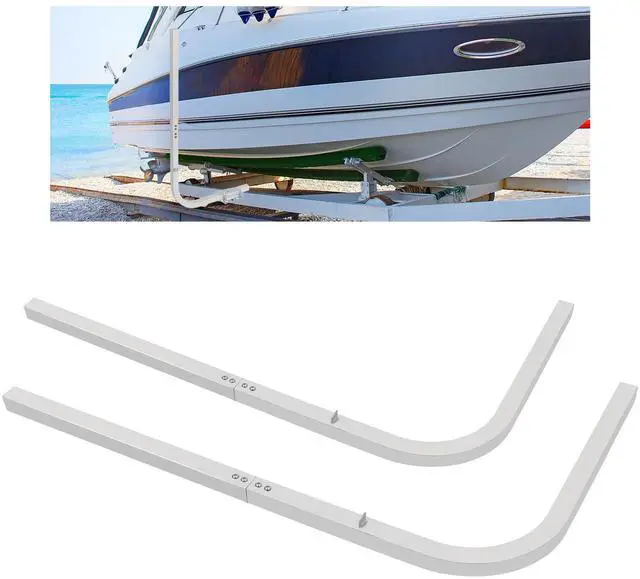 Main image of 46In Tall 1-1/2" Boat Trailer Square Guide 1/8" Thick Aluminum Guide Pole On Poles Guide Rustproof1 or 2 pcs