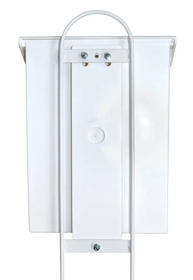 Alt view image 7 of 7 - Outdoor Real Estate Brochure Box with Two-Piece Metal Yard Stake & Dual Cross Bars, Bulk 6 Pack, Letter-Size Take One Flyer Holder, 39" Tall Display (6 Pack - White)