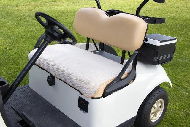 Alt view image 2 of 7 - AirCool Golf Cart, Mesh Bench Seat Cover, Washable & Breathable Seat Cover for Golf Cart