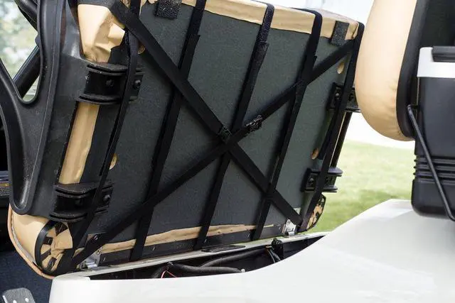 Alt view image 6 of 7 - AirCool Golf Cart, Mesh Bench Seat Cover, Washable & Breathable Seat Cover for Golf Cart