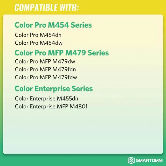 Alt view image 3 of 7 - 414A Toner Cartridges Black (with Chip) Works with Color Pro MFP M479fdw M479fdn M454dw M454dn M479dw M455dn M479 M454, Enterprise Laser Jet M455dn M480f Printer | W2020A 414X W2020X, Pack of 2