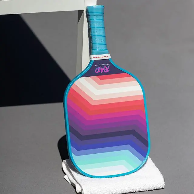 Alt view image 3 of 5 - RAD Pickleball Paddle USAPA Approved Pickleball Racket Fiberglass Surface with Spin Grit Tech Carbon Fiber Pickleball Paddle for Power & Control Indoor & Outdoor